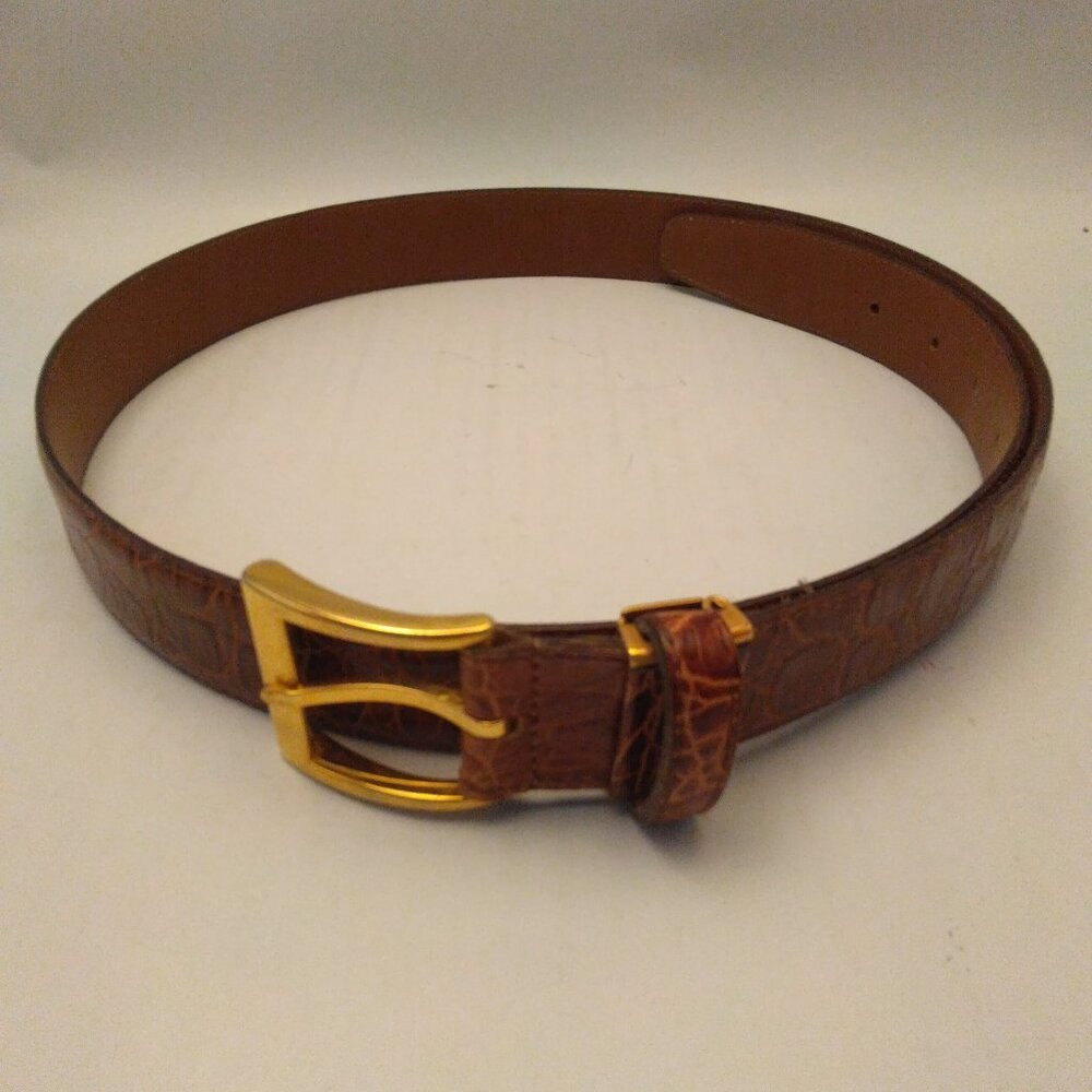 Vintage Christian Dior gator leather belt